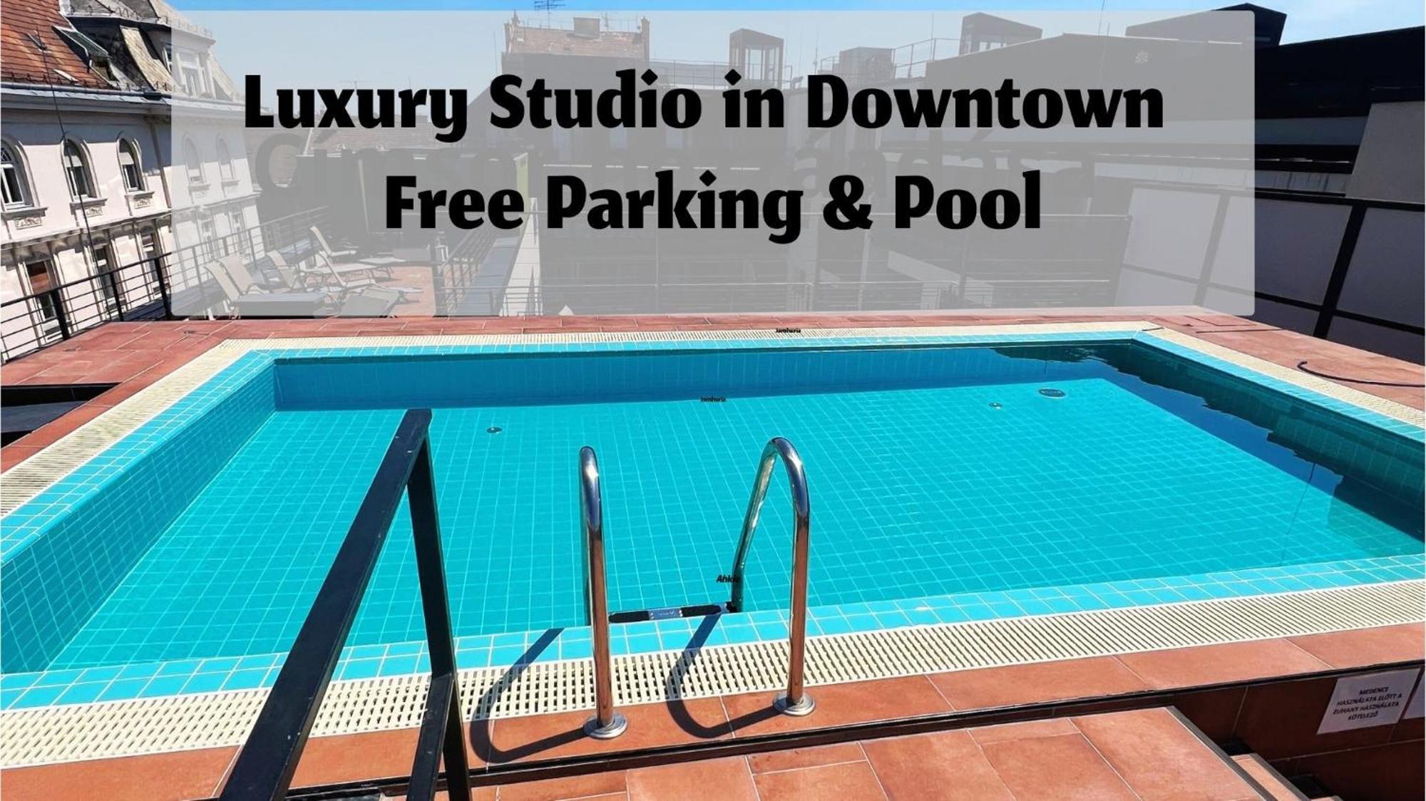 Luxe Central Studio With Pool, Parking & Ac 布达佩斯 外观 照片